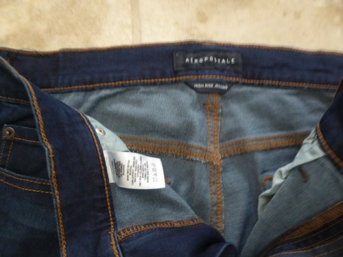 AEROPOSTALE Aero Womens Sz 12L HIGH RISE JEGGING Seriously Stretchy Jeans NWT - Picture 3 of 5