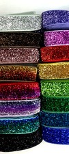 Glamour Posament 15mm Gummiband mit Glitzer f...
