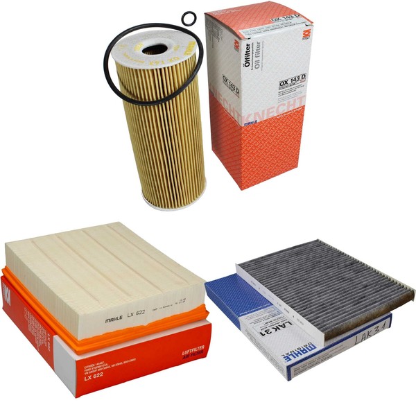 Mahle / Knecht Innenraumfilter LAK 31 Luftfilter LX 622 ÖLfilter OX 143D-image