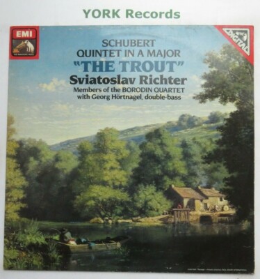 ASD 4032 - SCHUBERT - Trout Quintet RICHTER / BORODIN QUARTET - Ex Con LP Record