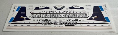 Bristol Britannia 308 - TRANSCONTINENTAL S.A. - SED 1/144 Decals