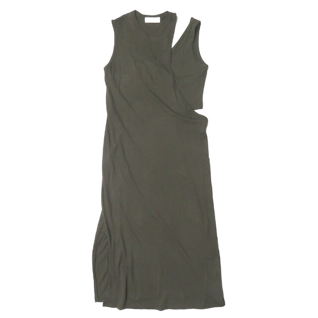 little Suzie Asymmetry Layerd Dress ls046 M Dark green Sleeveless  