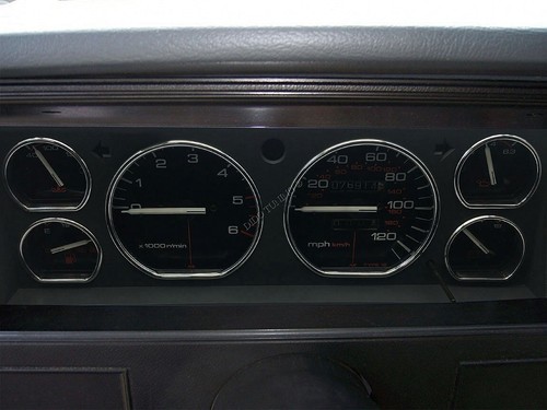 Per Jeep Cherokee XJ 1984-1996 Anelli Alluminio Strumenti Strumentazione 6 pezzi - Picture 15 of 16
