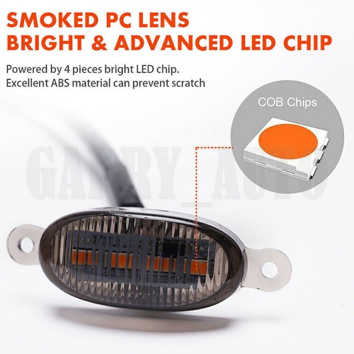 4x Universal For Ford Toyota Truck Raptor Style LED Amber Front Grille Lights - Picture 10 of 12
