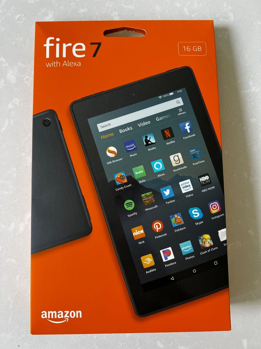 OPEN BOX  Fire 7 Tablet 16GB 9th Generation w/Alexa 7 Color