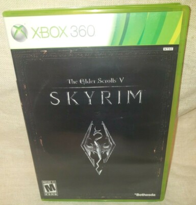 Elder Scrolls V Skyrim Microsoft XBOX 360 Tested Game disc, manual ...