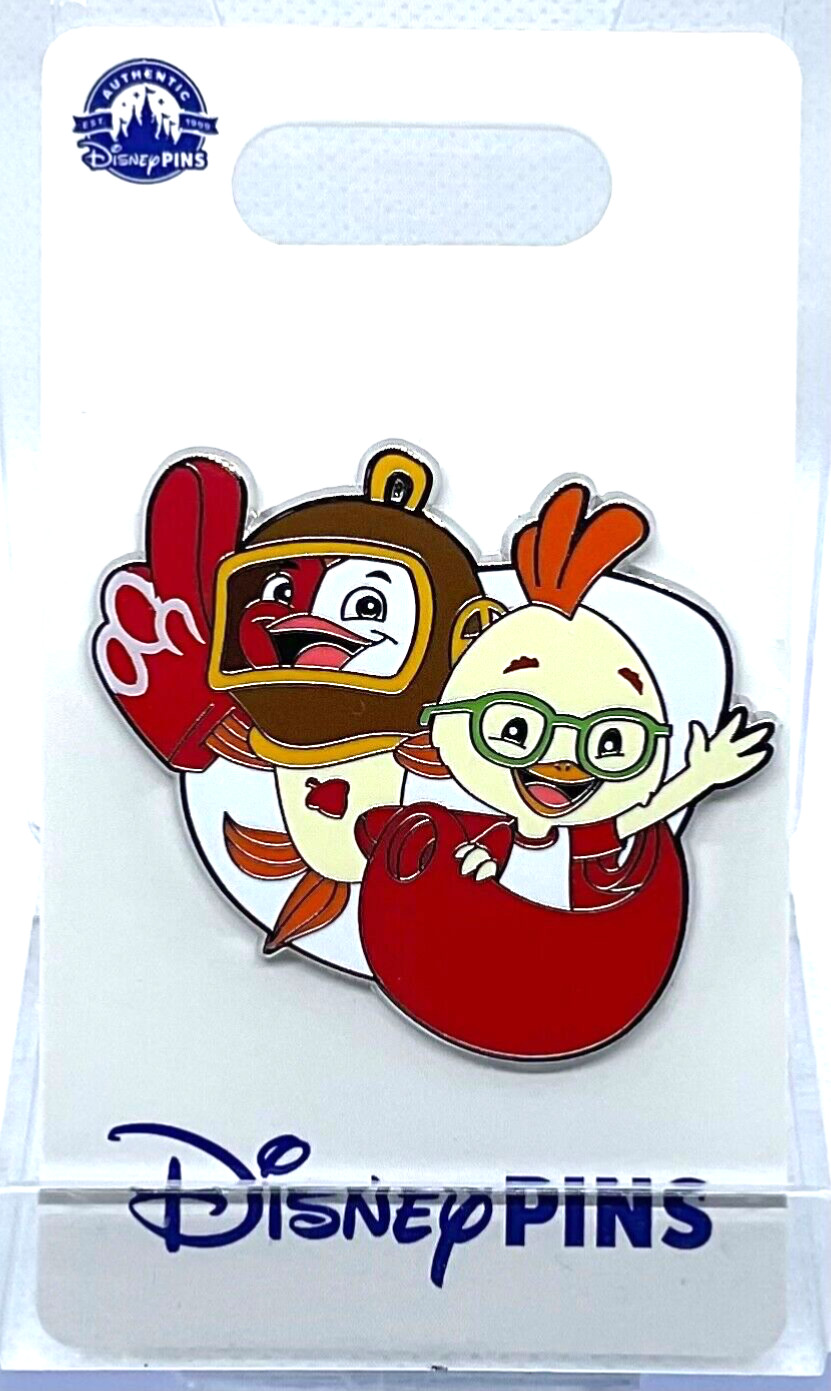 Disney 2024 Chicken Little and Fish Baseball OE Pin