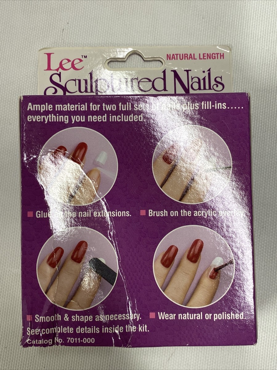 Vintage Rare Lee Sculpted Nails Natural Length New Sealed box | eBay