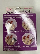 Vintage Rare LEE Sculpted NAILS Natural Length Sealed box NEW