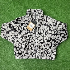 North Face Jacket Sz Large Girls Printed Osolita Leopard Print Full Zip