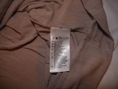 Light Brown Top Bead Sequin Detail Size S UK 10-12 H&M Blouse Ladies Party - Picture 19 of 23