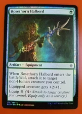 1x Rosethorn Halberd | FOIL | Throne of Eldraine | MTG Magic Cards