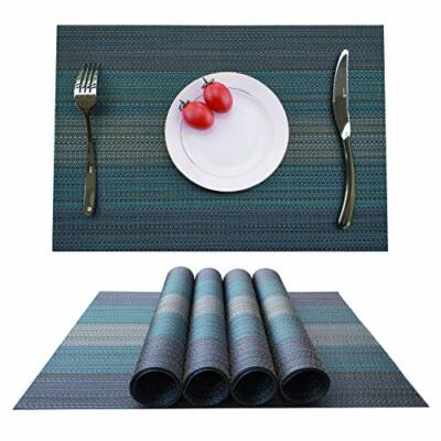 Set 8 Tovagliette In PVC - Antiscivolo, Lavabili, 45x30 Cm, Marrone, Per Cucina E Ufficio - Foto 9