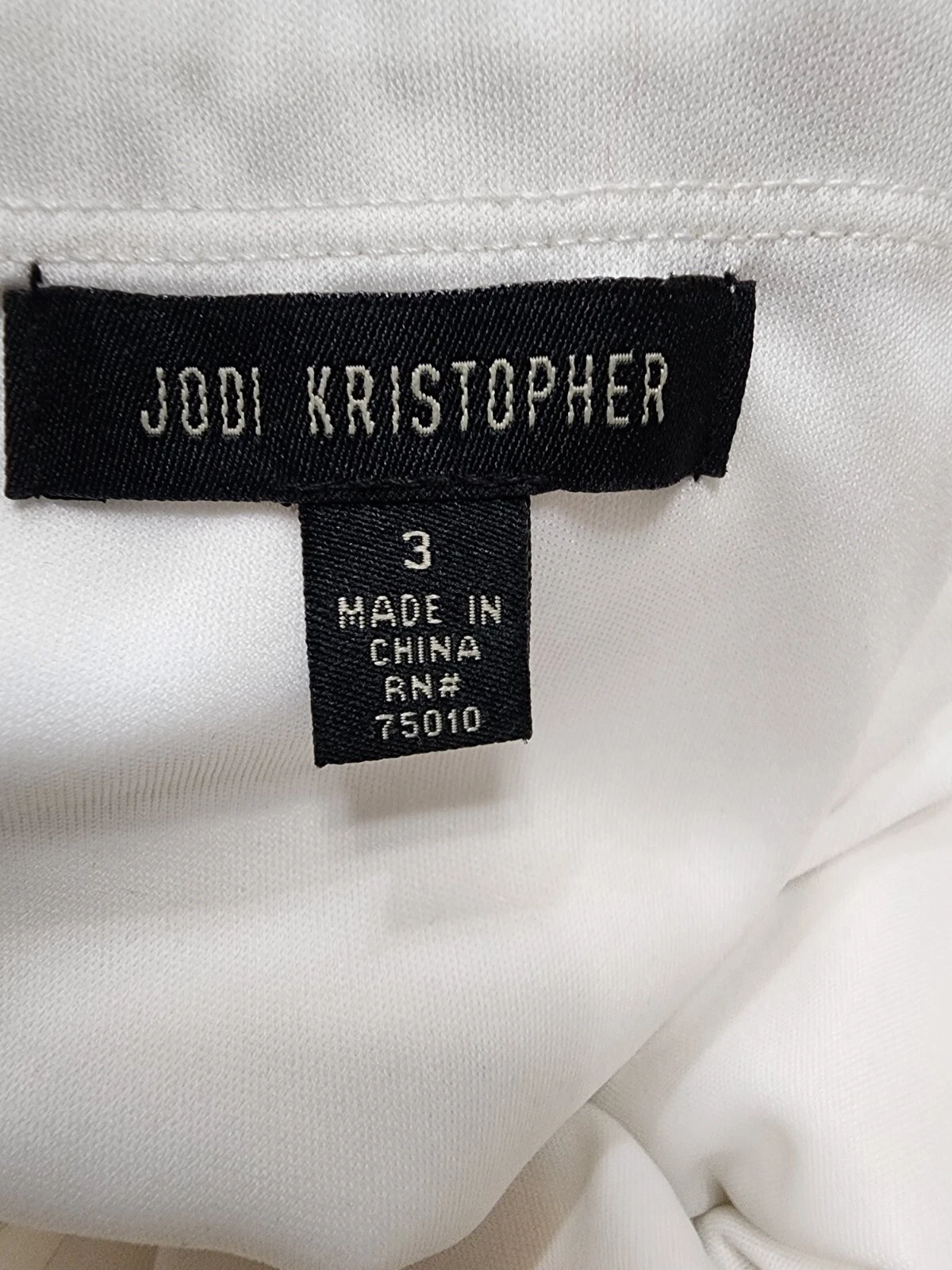 OFF WHITE Abito da festa Jodi Kristopher taglia 3 senza maniche bianco sporco tulle pizzo B466