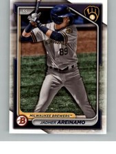 2024 Bowman Jadher Areinamo BP-2 Prospects Milwaukee Brewers