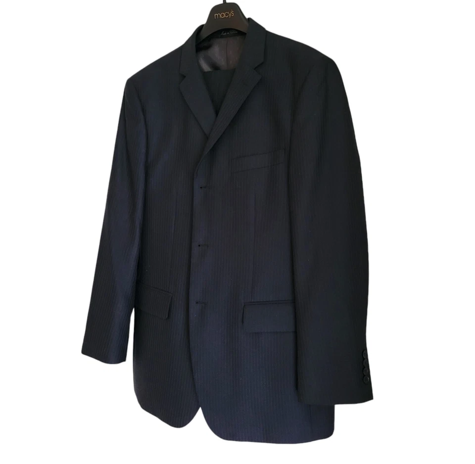 Traje Evan Picone de 3 botones para hombre talla 42R para hombre. Cintura 34 entrepierna 31. Excelente Foto 4 de 4