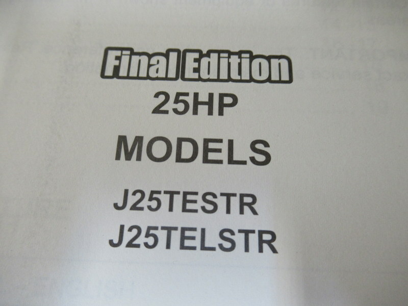 PM118 2004 Johnson 25 HP Final Edition Parts Catalog Manual P/N