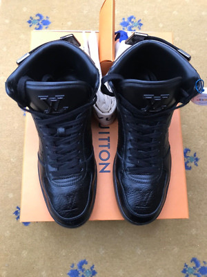 Louis Vuitton Trainer Sneaker Rivoli Boot High Top Monogram Mens UK 5 US 6 EU 39