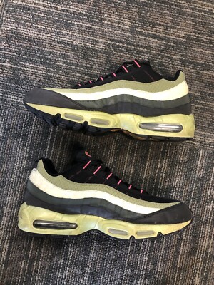 NIKE AIR MAX 95 PREMIUM 313071-081 Size 13 Black Pilgrim Flamingo