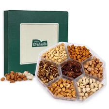 Assorted Nuts - Gourmet Gift Basket - 7 Sectional Platter With a... 