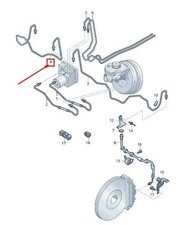 AUDI R8 4S Bremsleitung von Hydraulik zum Bremsschlauch 4S0614724E NEU ORIGINAL