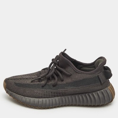 Yeezy x Adidas Black Knit Fabric Boost 350 V2 Cinder Sneaker Größe 38