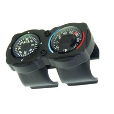 CyclGage Bike Thermometer and Compass | Bicycle Handlebar Accessory