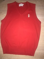 Vintage 70’s Pillsbury Doughboy Red Sweater Vest Women’s Size Large Made In USA