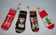 Lot of 4 Pair of Old Store Stock Toddlers Mittens, Size 3 , 3 year old , NOS