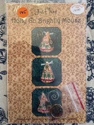 Just Nan Gingerbread Mouse # 10 Limited Edition Ornament Kit Embellishments NEW