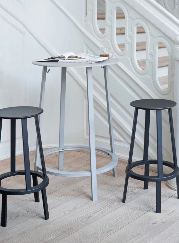 HAY Sleek Designer Revolver Bar Stool, Black RRP £255 - Image 2 of 3