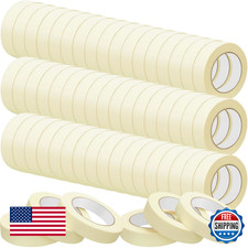 Fainne Masking Tape 0.8"x55 Yards; 60 Rolls Bulk Painting Tape No Residue