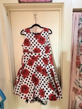 Women's Sz XL Retro Look Swing Dress