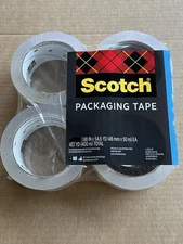 Scotch 3M Heavy Duty Packaging Tape 1.88 in x 54.6 YD - 4 Rolls