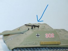 R134 Solido, 1 Maschinengewehr MG Small Peg Metall Lackiert Panzer Militär