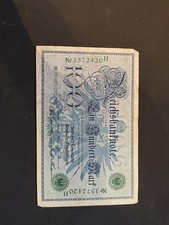 Reichsbanknote 100 / Ein Hundert Mark 07.02.1908 Kaiserreich - Siegel Gr&uuml;n