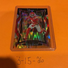 2024 Select XAVIER Worthy Black Red Shock Rookie RC Concourse Level Chiefs