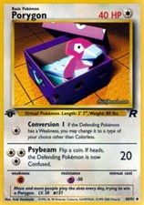 1x Porygon - 48/82 - Uncommon - 1st Edition Moderately Played Pokemon G1 - Team 