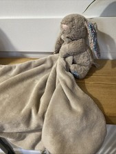 Jellycat Beige Blossom Soother Baby Comforter Retired (blue Pink Floral Ears) A1