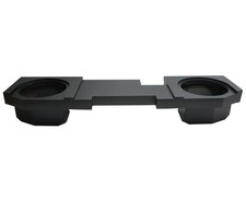 Fits Dodge Ram 02-18 Quad - Crew Truck Dual 12" Sub Box Enclosure - Rhino Coated