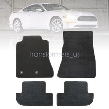 2015-2025 Fits Ford Mustang Replacement Front Rear Floor Mats Carpet Velour 4x