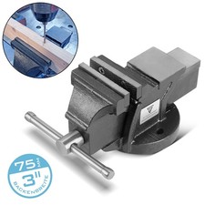 STAHLWERK Schraubstock 75 mm Maschinenschraubstock Parallelschraubstock Amboss