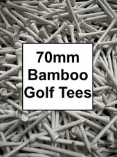 Image of Wooden bamboo golf tees 70mm,