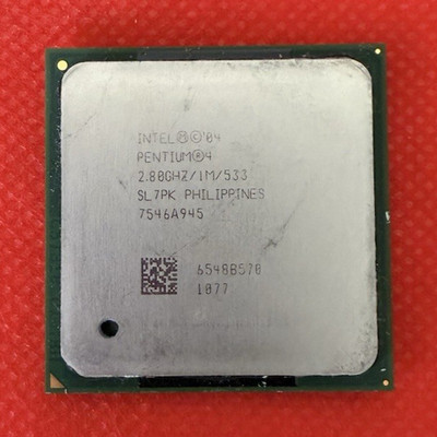 Intel Pentium 4 SL7PK 2.80GHz 1MB 533MHz Socket 478 Single-Core CPU