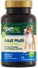 Adult Multi Chewables 75 Count Daily Dog Multivitamin Supplement Supplements