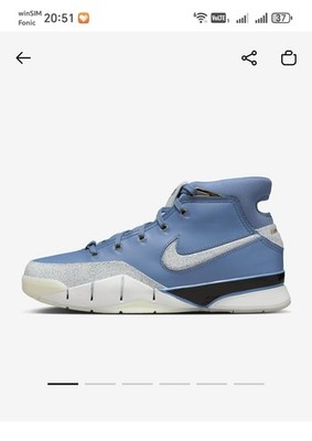 Kobe 1 Proto Work Blue And Metallic Gold Größe 42,5 Eu