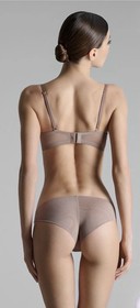 NWT Maison Close Corps &agrave; Corps Balconette Bra - Taupe Nude Mesh - Size 32D
