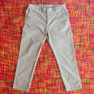 Pedro del Hierro Men's Khaki Chino Trousers Size EU 42 / US 32 (Size M)