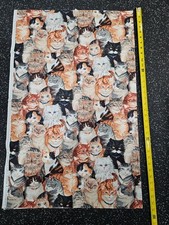 Cats Allover Cotton Fabric