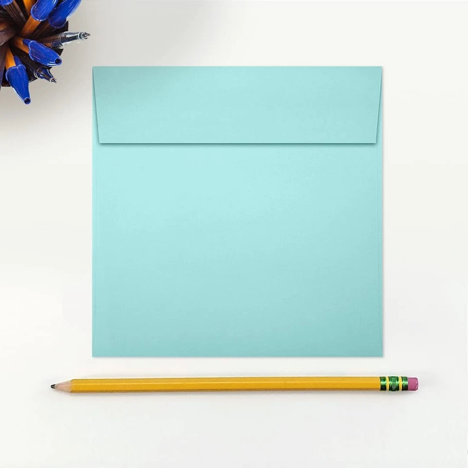 Sobres cuadrados Seafoam 5,5x5,5 perfectos para invitaciones y anuncios Foto 4 de 4